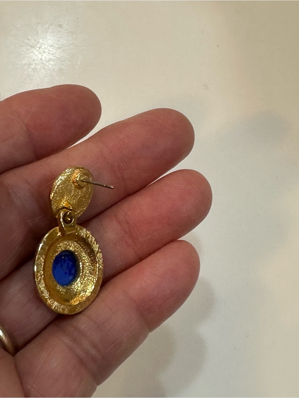 Vintage KJL Kenneth Jay Lane Cobalt Blue Resin Bead Necklace Unbranded Earrings - Picture 11 of 13